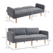 HOMCOM Two Seater Sofa Bed with Adjustable Split Backrest - Grey - Green4Life