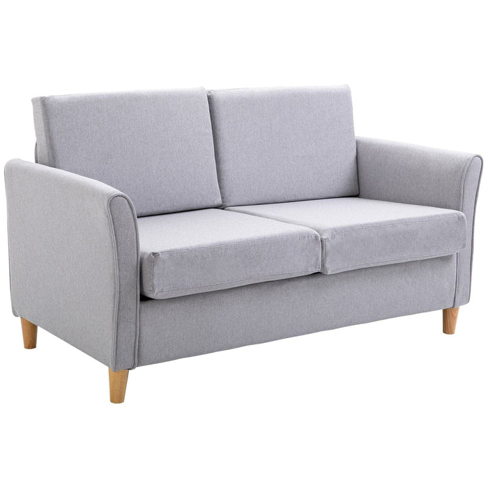 HOMCOM Two-Seater Sofa - Grey - Green4Life