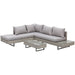 Outsunny 5-Seater Corner Sofa Rattan Set with Glass Tables - Grey - Green4Life