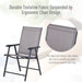 Outsunny Set of 2 Foldable Garden Chairs - Grey - Green4Life