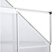 Outsunny 4x6ft Walk-In Polycarbonate Greenhouse with Aluminium Frame, Side Window & Sliding Door - Clear - Green4Life