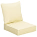 Seat and Back Cushion Replacement Set for Deep Seating Chair - Beige - Green4Life