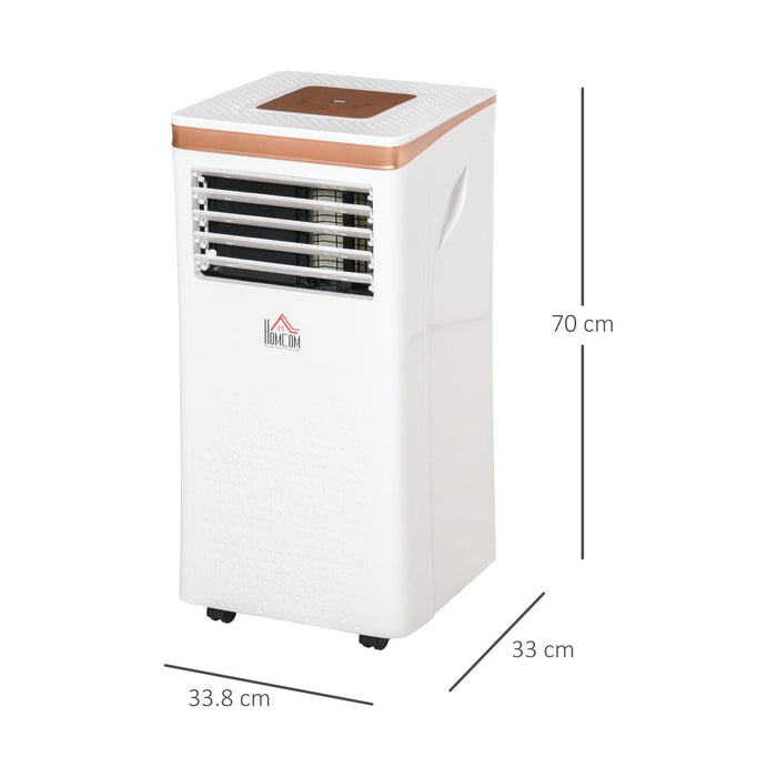 HOMCOM 4-In-1 Compact Portable Air Conditioner 9000 BTU - White - Green4Life