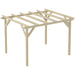 Outsunny 3.6 x 3(m) Wooden Garden Pergola - Natural - Green4Life