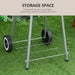 Outsunny Charcoal Trolley Barbecue - Black & Red - Green4Life