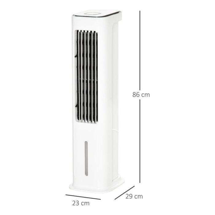 HOMCOM Air Cooler Fan with 3 Modes & 3 Speeds - White - Green4Life