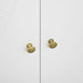 HOMCOM Storage Cabinet with Golden Tone Legs & Adjustable Shelves - White - Green4Life