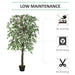 160cm Artificial Potted Ficus Silk Tree - Green4Life