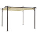 Outsunny 3.5 X 3.5(m) Pergola with Retractable Canopy - Beige - Green4Life