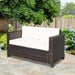 Outsunny 2-Seater Rattan Sofa - Brown - Green4Life