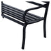 Outsunny 2 Seater Metal Garden Bench - Black - Green4Life