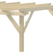 Outsunny 3.6 x 3(m) Wooden Garden Pergola - Natural - Green4Life