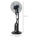 HOMCOM 2.8 Litre Water Mist Fan with Remote Control - Black - Green4Life