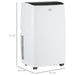 HOMCOM 14,000 BTU Portable Air Conditioner and Dehumidifier with Remote & LED Display - White - Green4Life