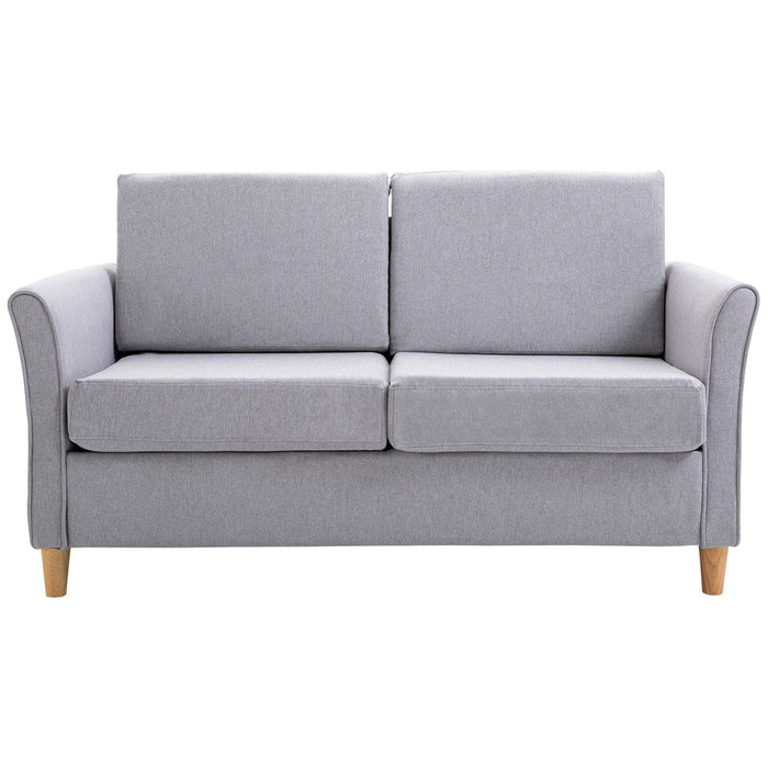 HOMCOM Two-Seater Sofa - Grey - Green4Life