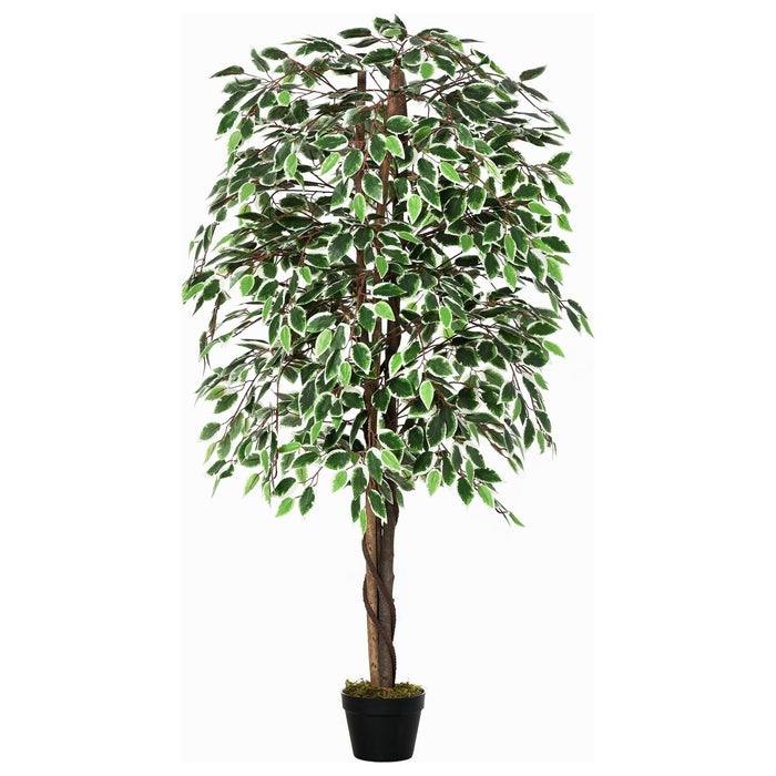 160cm Artificial Potted Ficus Silk Tree - Green4Life