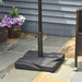 Outsunny Square Cement Parasol Base - Black - Green4Life
