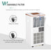 HOMCOM 4-In-1 Compact Portable Air Conditioner 10000 BTU - White - Green4Life