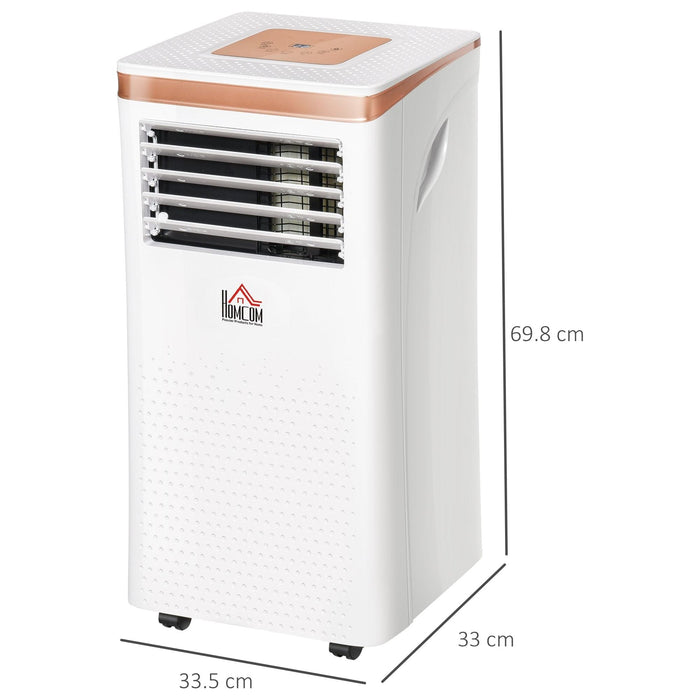 HOMCOM 4-In-1 Compact Portable Mobile Air Conditioner 7000 BTU - White - Green4Life