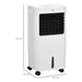 HOMCOM Air Cooler and Humidifier Fan with 15L Water Tank - White - Green4Life