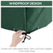 245L x 165W x 55Hcm Outsunny Protective Furniture Cover UV Resistant and Waterproof - Green - Green4Life