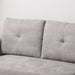 HOMCOM Linen-Look L-Shaped Sofa with Storage Space - Grey - Green4Life