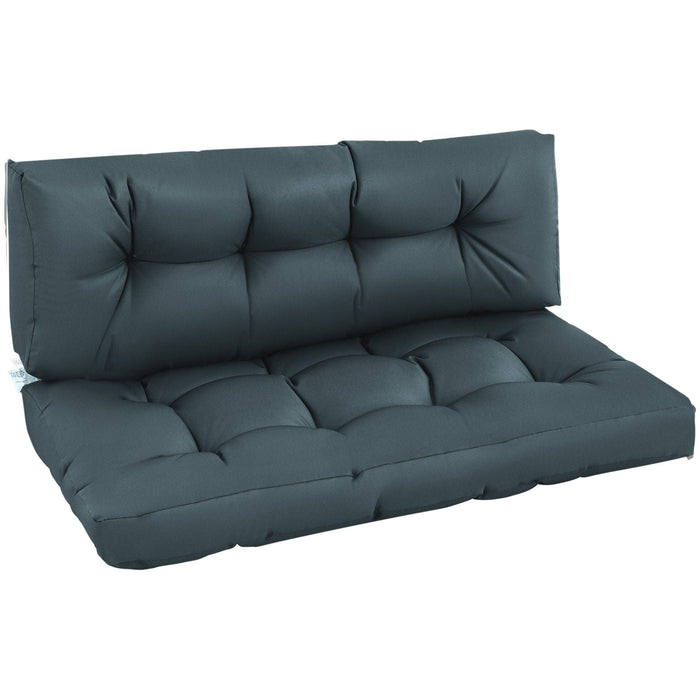 2 Piece Outdoor Furniture Cushion - Dark Grey - Green4Life